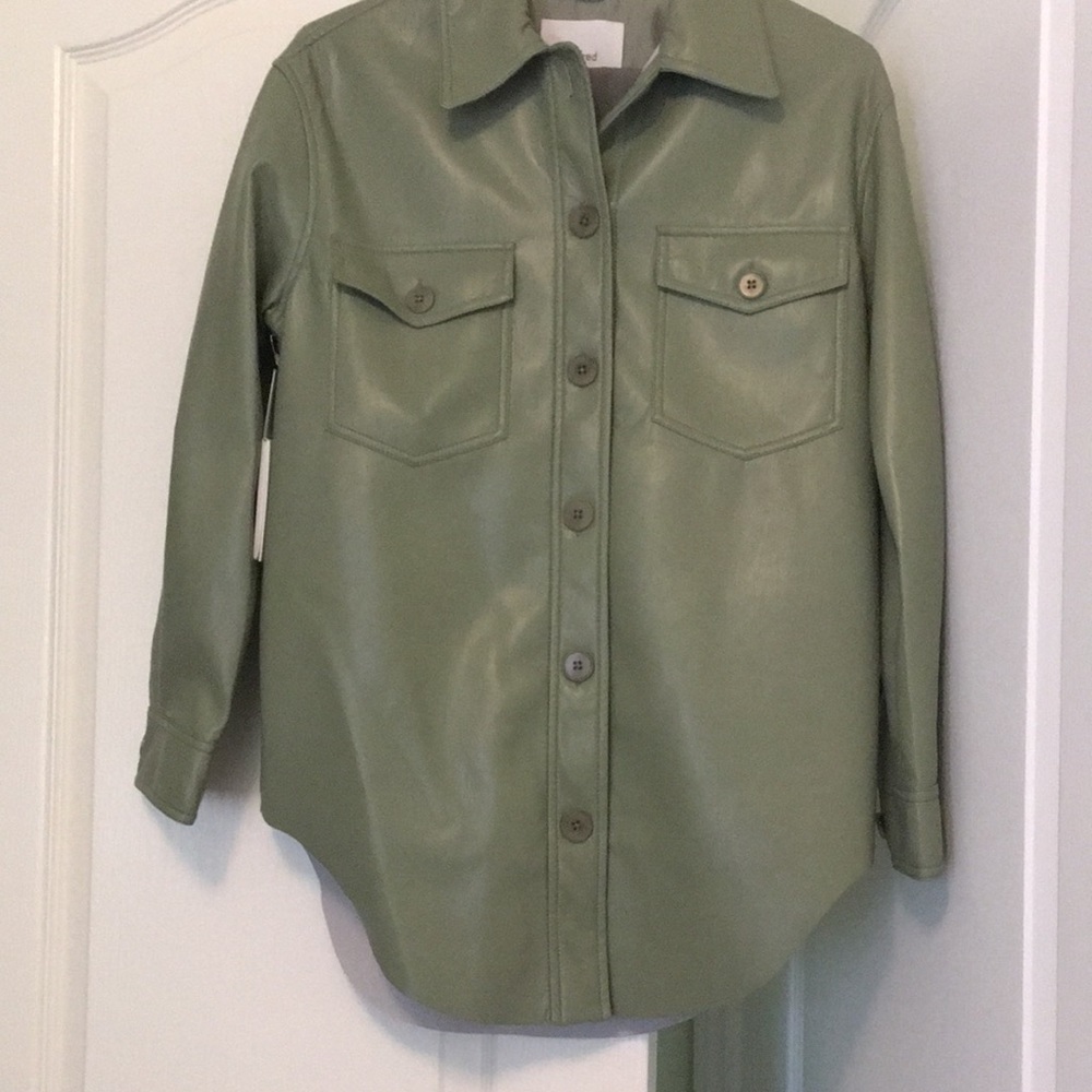 Aritzia Wilfred Ganna Shirt jacket in sage frost